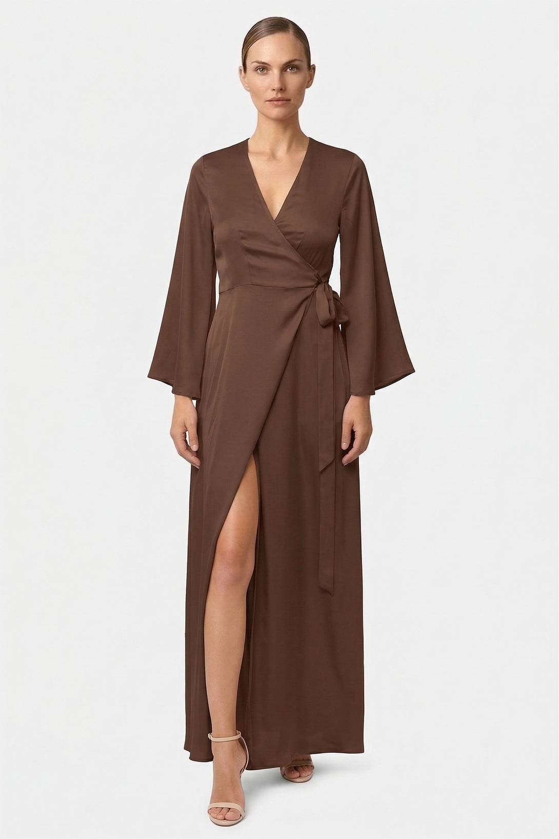 chocolate brown satin bridesmaid dresses Brown Bridesmaid Dresses