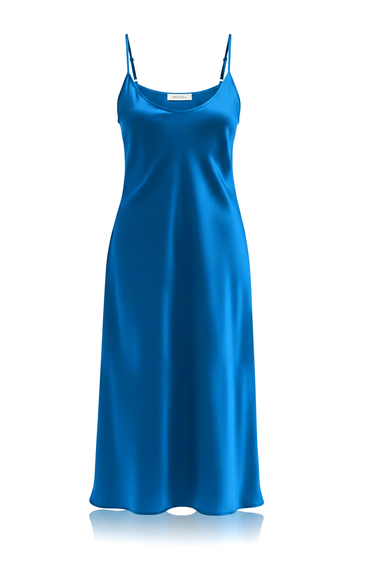 Cobalt Blue Satin Slip Dress