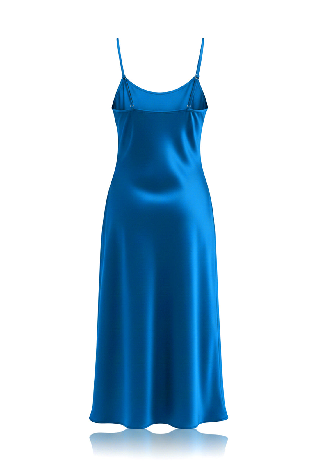 cobalt blue satin midi dress Athenian Satin Maxi Dress Cobalt Blue