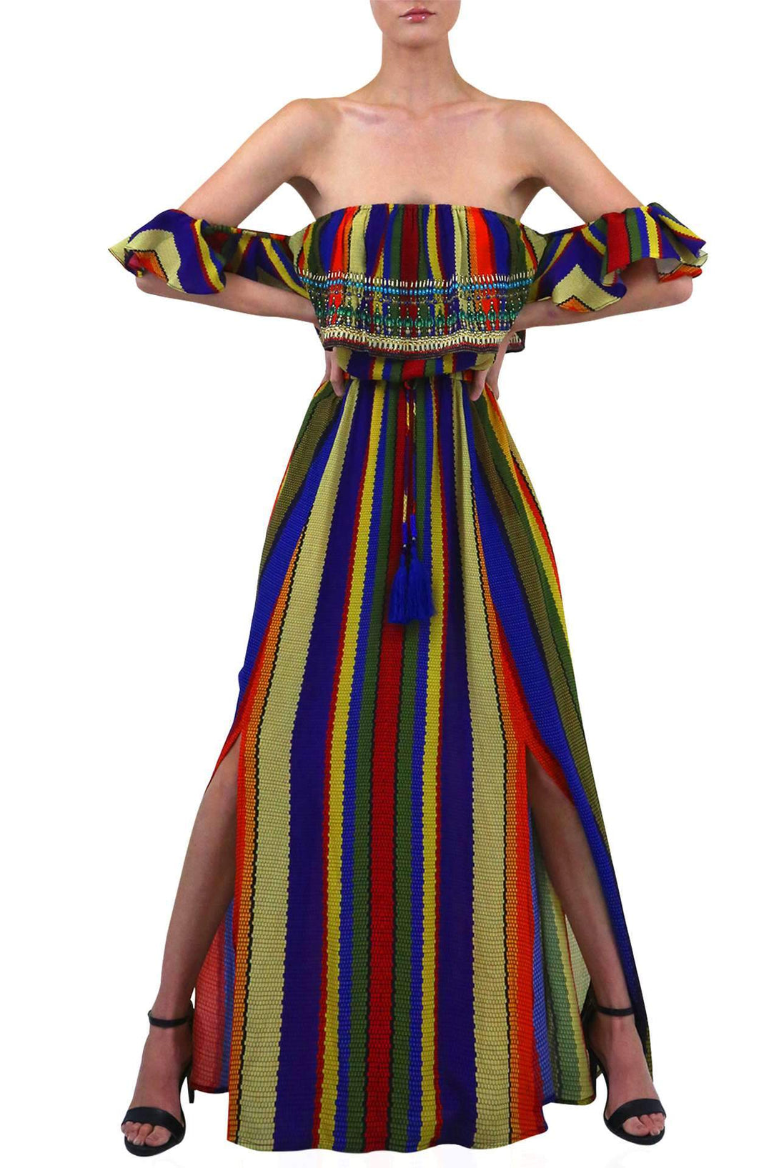  colourful plus size dresses, off the shoulder evening dress, Shahida Parides, long maxi dress,