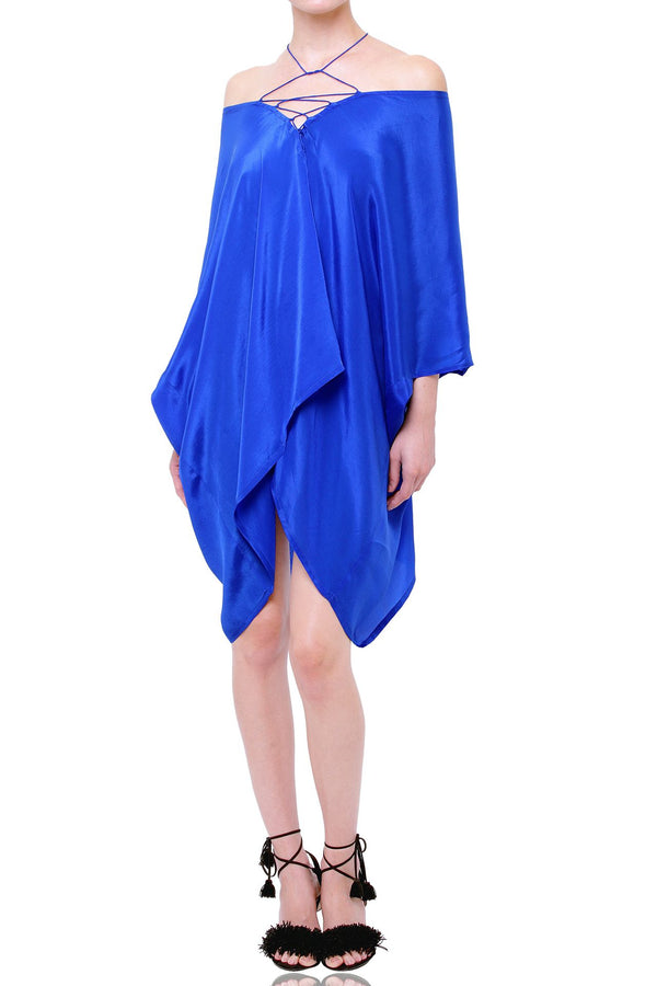 mini navy blue dress, plus size kaftan, short sleeveless party dress, Shahida Parides, cute short dresses,