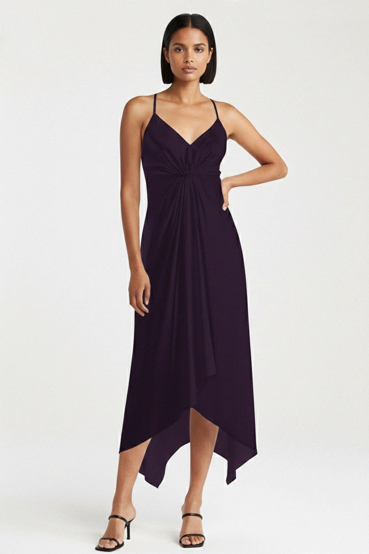 Handkerchief Hem Midi Dresses
