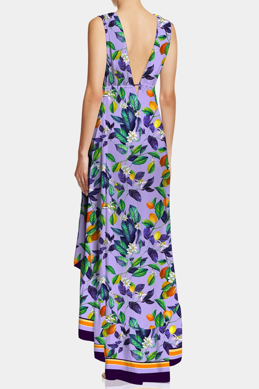 Shahida Parides, floor length dress, high and low cocktail dresses, dress with deep plunge,
