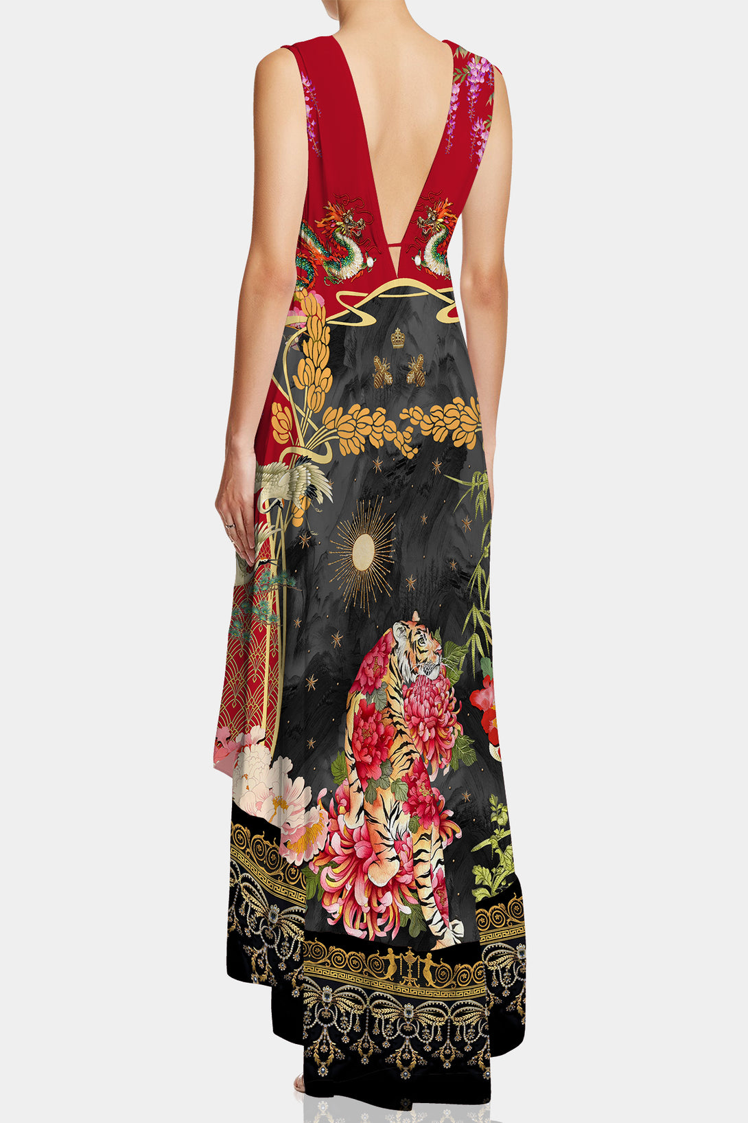 Shahida Parides, formal high low dress, flowy maxi dress, hi low cocktail dress, 