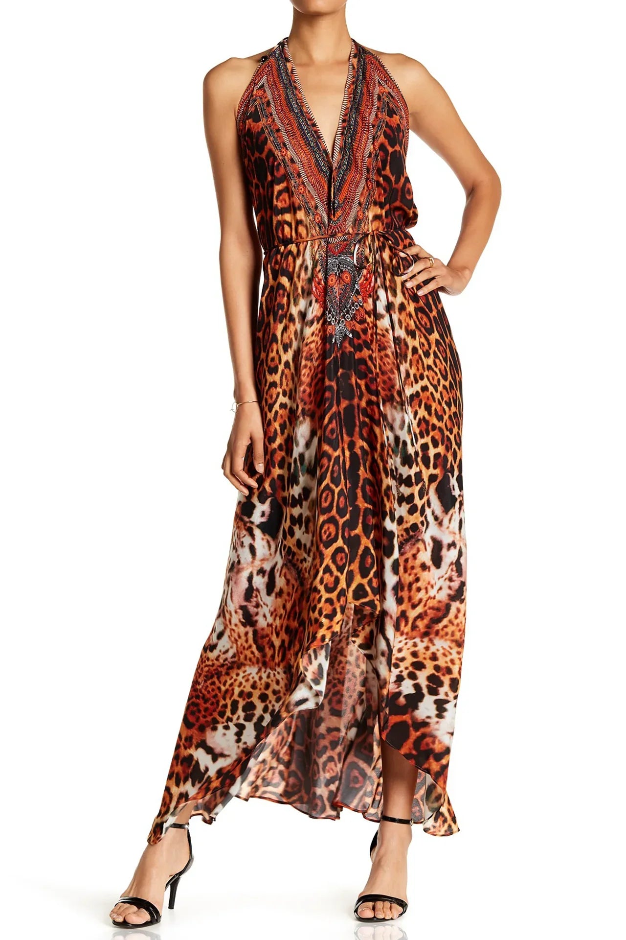 2024 Designer Animal Print Dress | Mother of the groom dresses ...