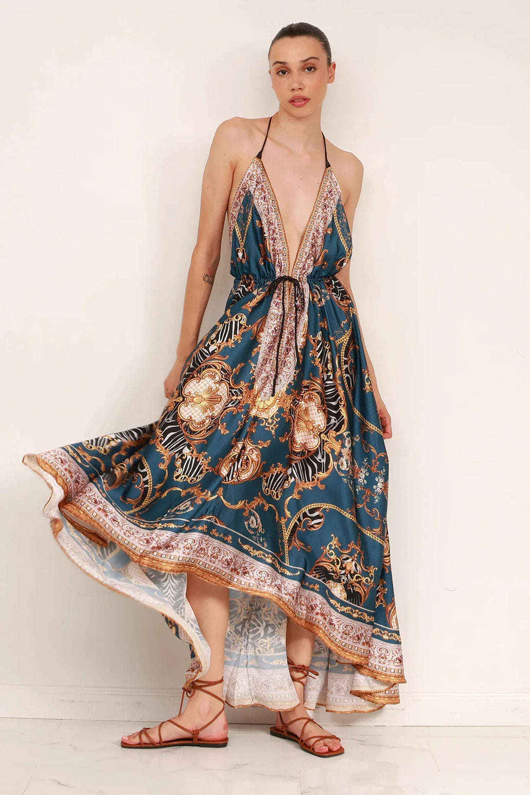 Designer Black Maxi Dress