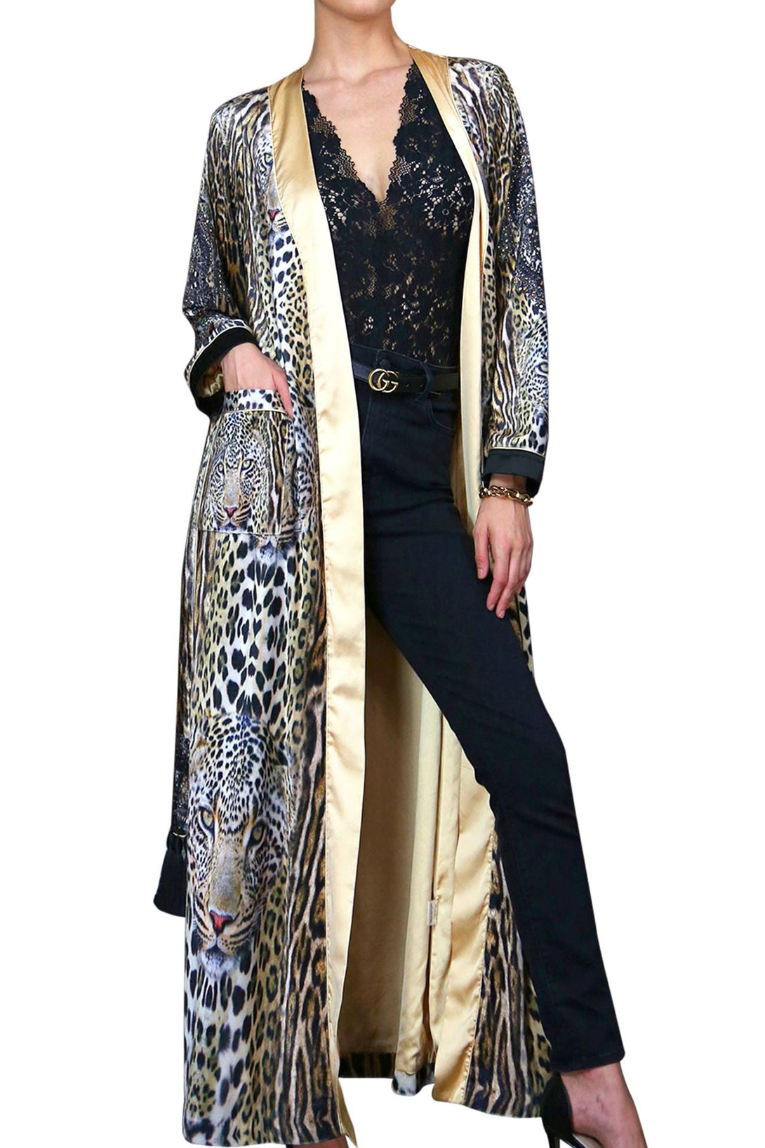 royal robe,
floor length robe,
long kimono robe,
Kyle Richards,
Kyle X Shahida,