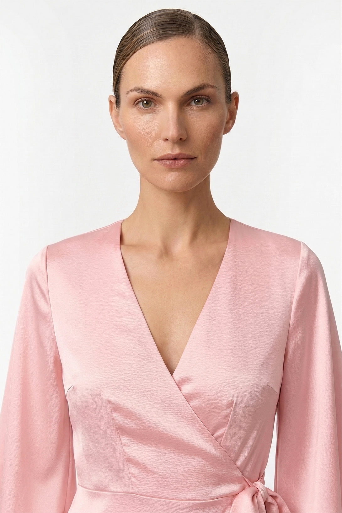Blush Pink Satin Bridesmaid Dress | Shahida Parides Blush Pink Satin Bridesmaid Dress | Shahida Parides