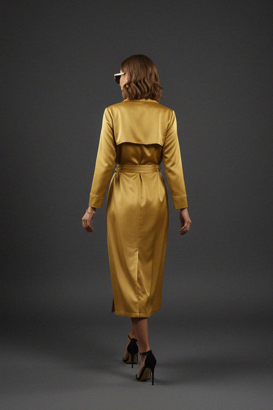 Shahida Parides,
women’s satin coat,
luxury satin outerwear,
elegant satin coat,