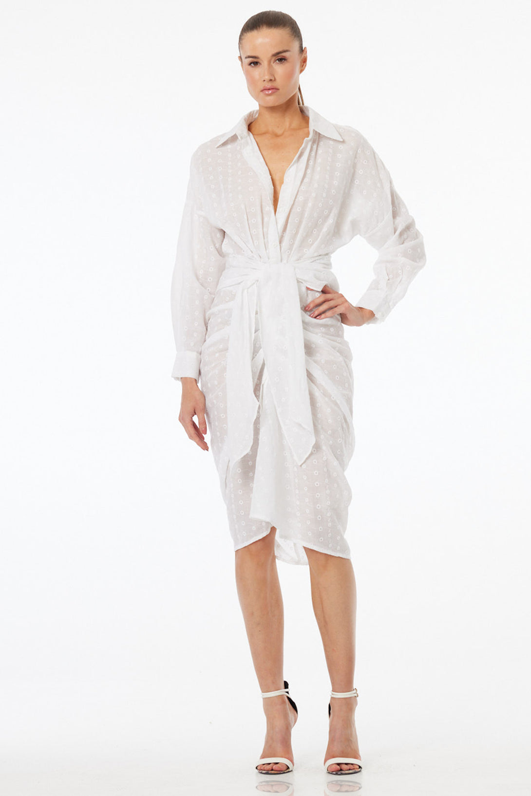 white designer midi dress Women's Luxury Designer White Dresses