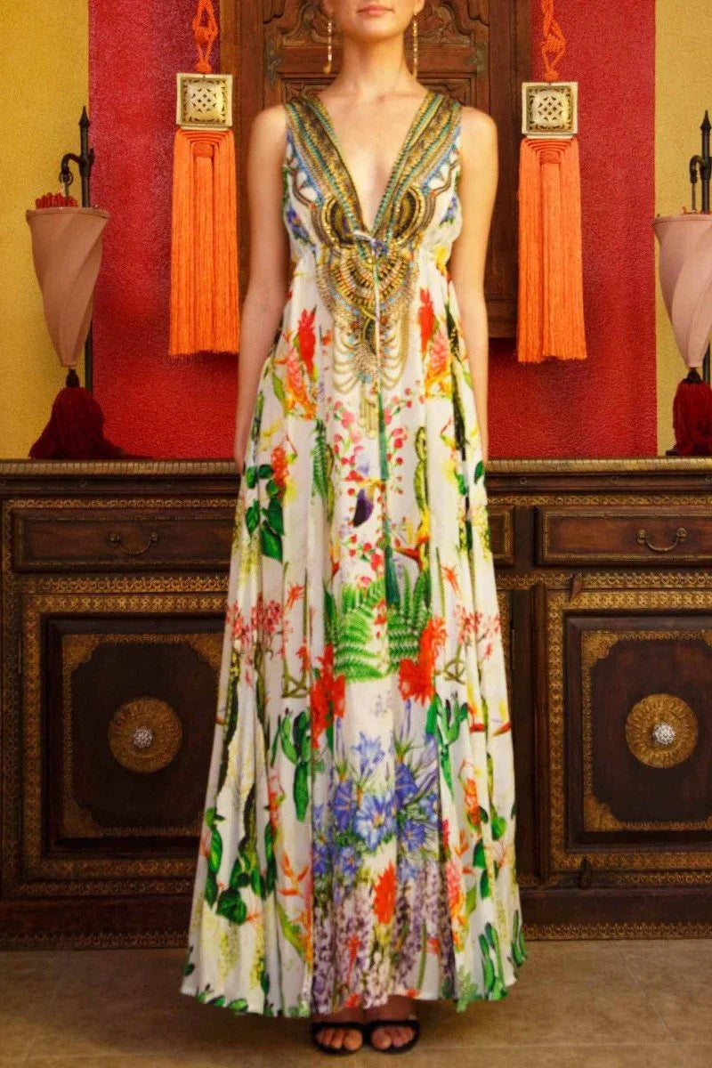 Designer Green Cocktail Dress | Long Summer Dresses | Shahida Parides Designer Green Cocktail Dress | Long Summer Dresses | Shahida Parides