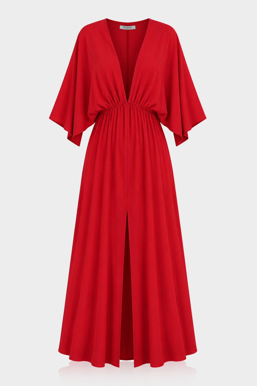 ladies red maxi dress Designer | Deep Plunge Neckline Dress NOV New Week 1
