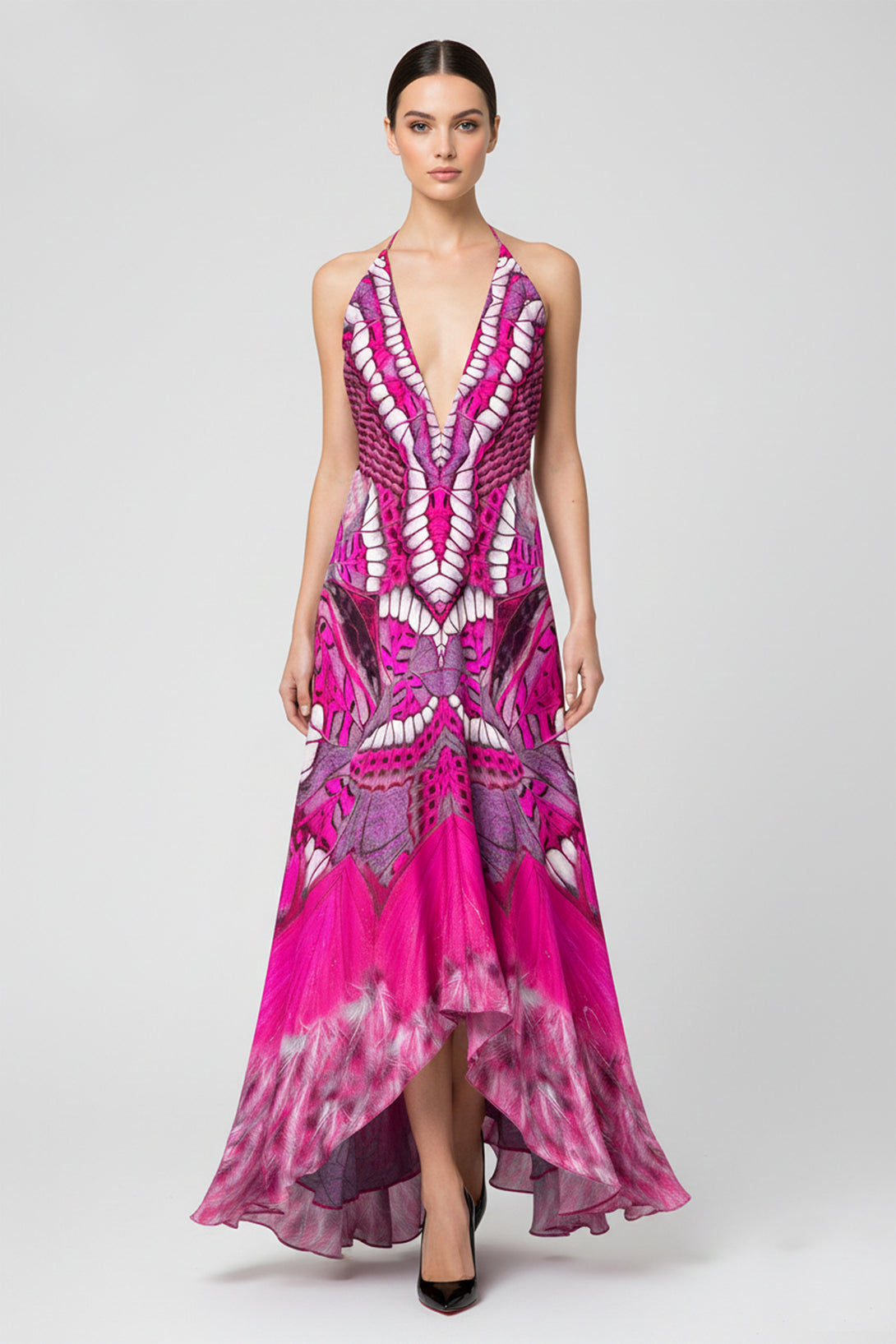 liz claiborne evening dresses Wedtrend Women Glitter Fuchsia Long Prom Dress With Slit Mermaid Strapless  Ruched Corset Beaded Formal Dress – WEDTREND main image 1