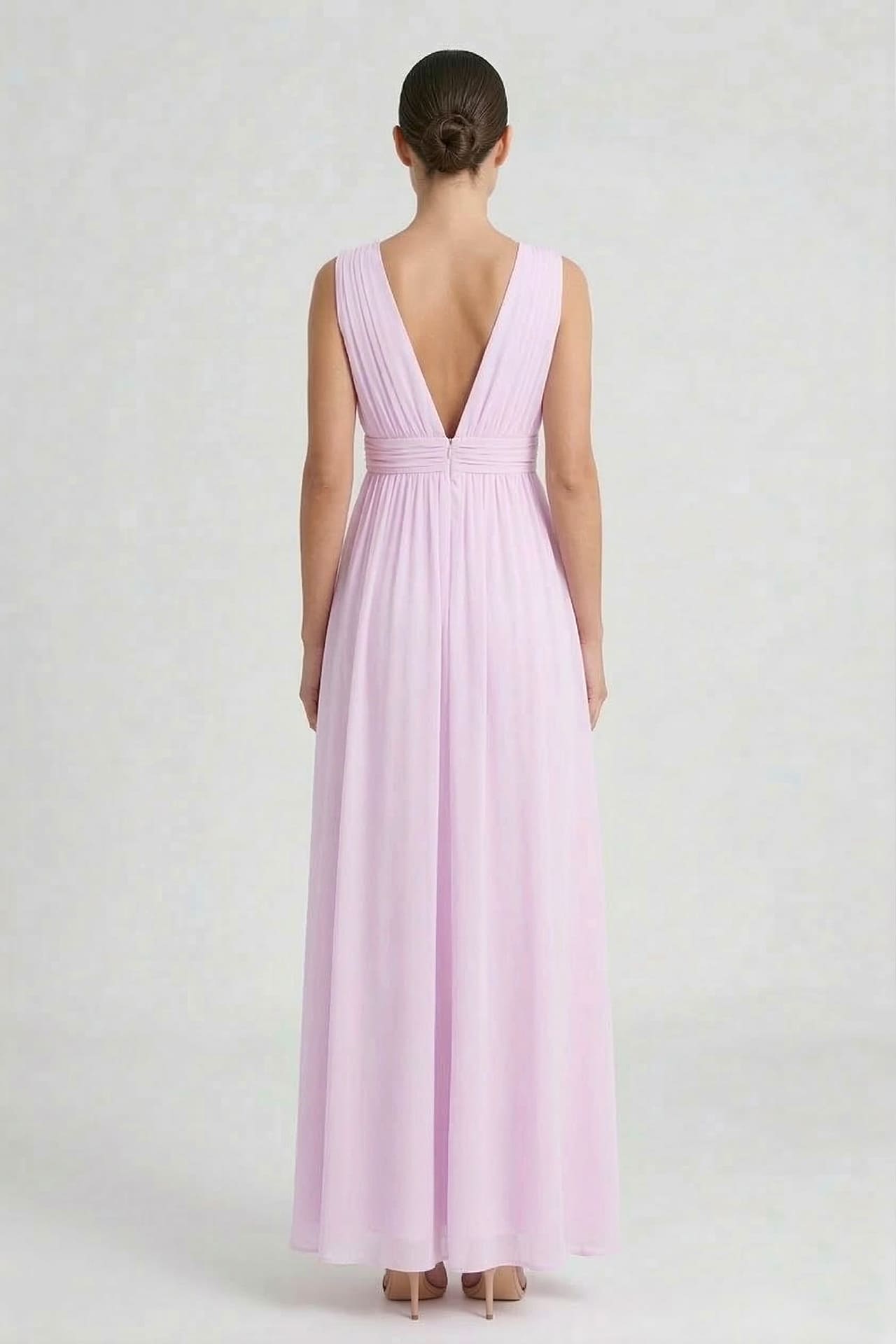 lilac pink bridesmaid dresses Allegra Satin Tie Shoulder Bridesmaid Dress