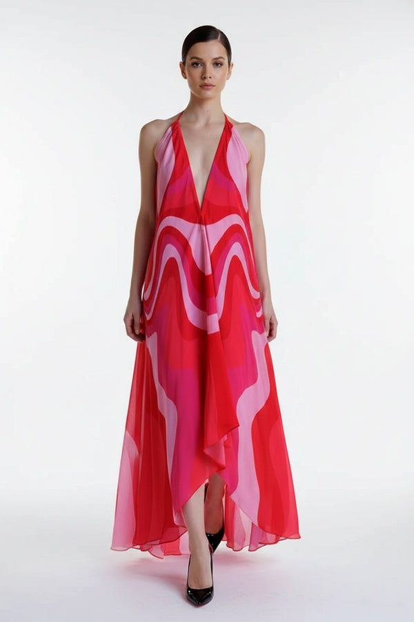 Hot Pink Silk Kaftan Dress | Luxury Designer Resort & Party Wear | Shahida Shahida Parides Hot Pink Silk Kaftan Dress | Luxury Designer Resort & Party Wear | Shahida Shahida Parides