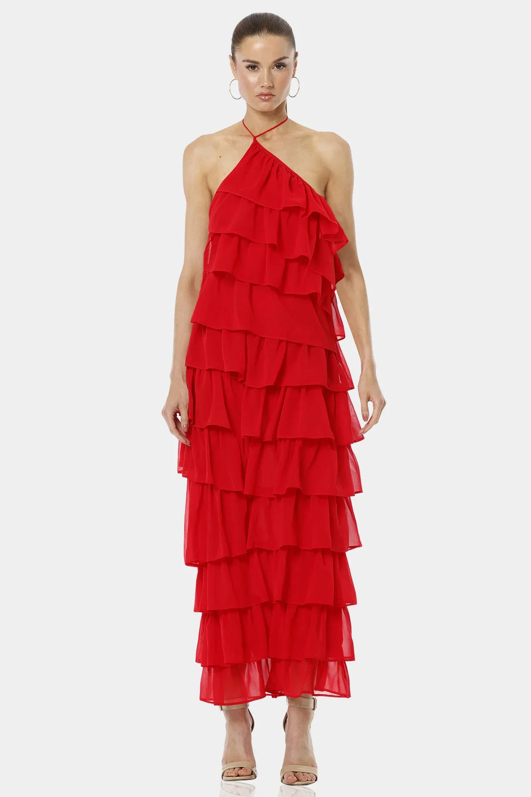 Red Cocktail Dress | Beautiful Maxi Dress - Shahida Parides Red Cocktail Dress | Beautiful Maxi Dress - Shahida Parides