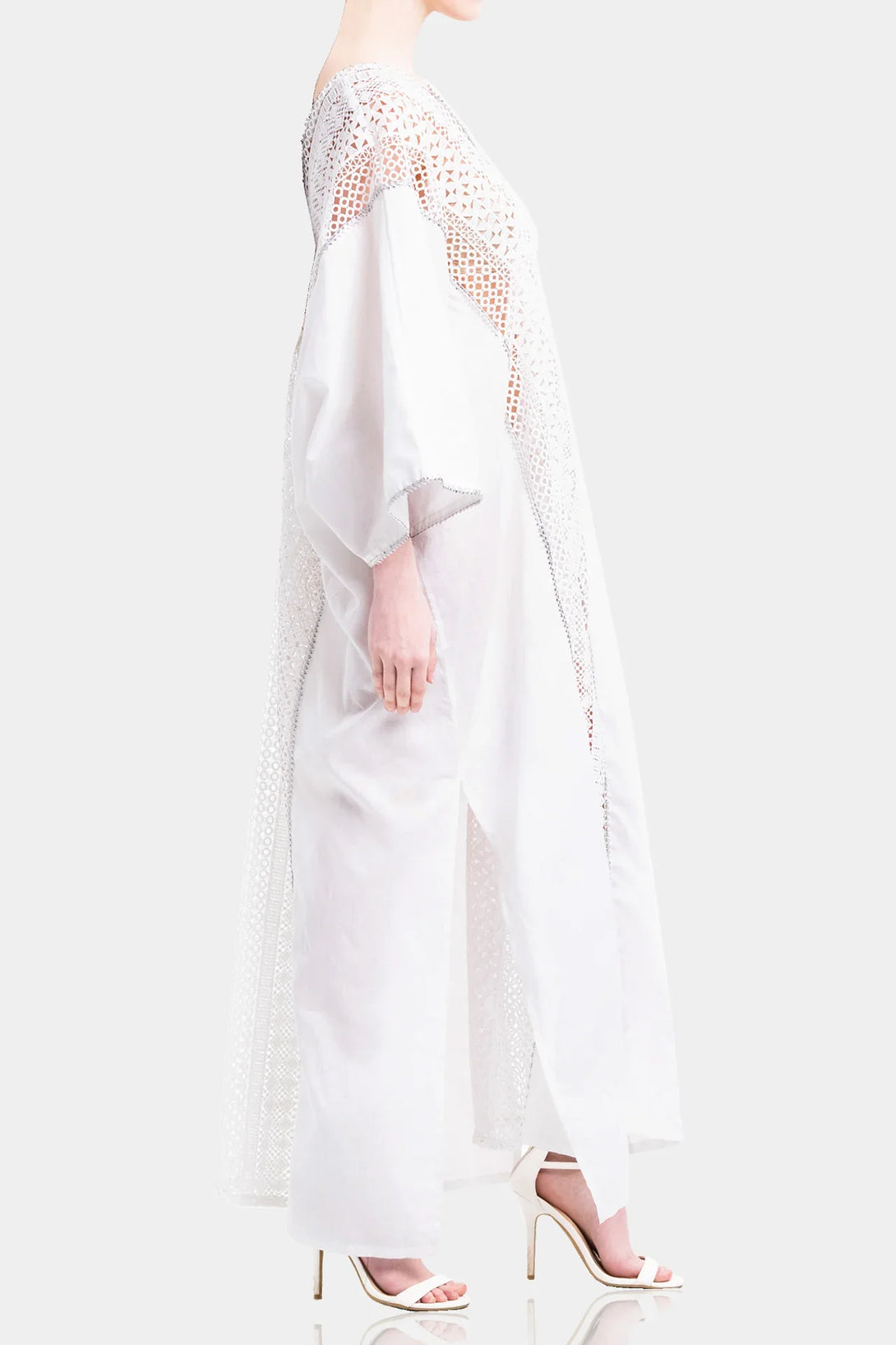 kaftan lace dress Boho Lace Kaftan, Elopement Beach Caftan, Maternity Lace Robe, Bridal Lace Robe, Lace Kaftan Wedding Dress, Getting Ready Robe Style MARGOT