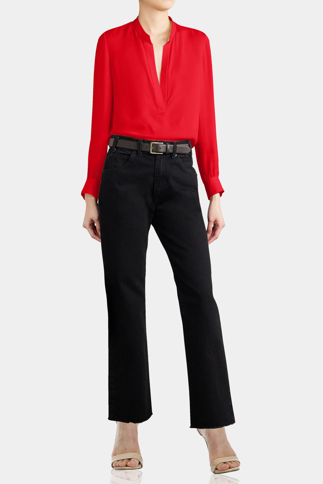 Shahida Parides,
full sleeve shirts & tops, casual summer tops, red tops, 