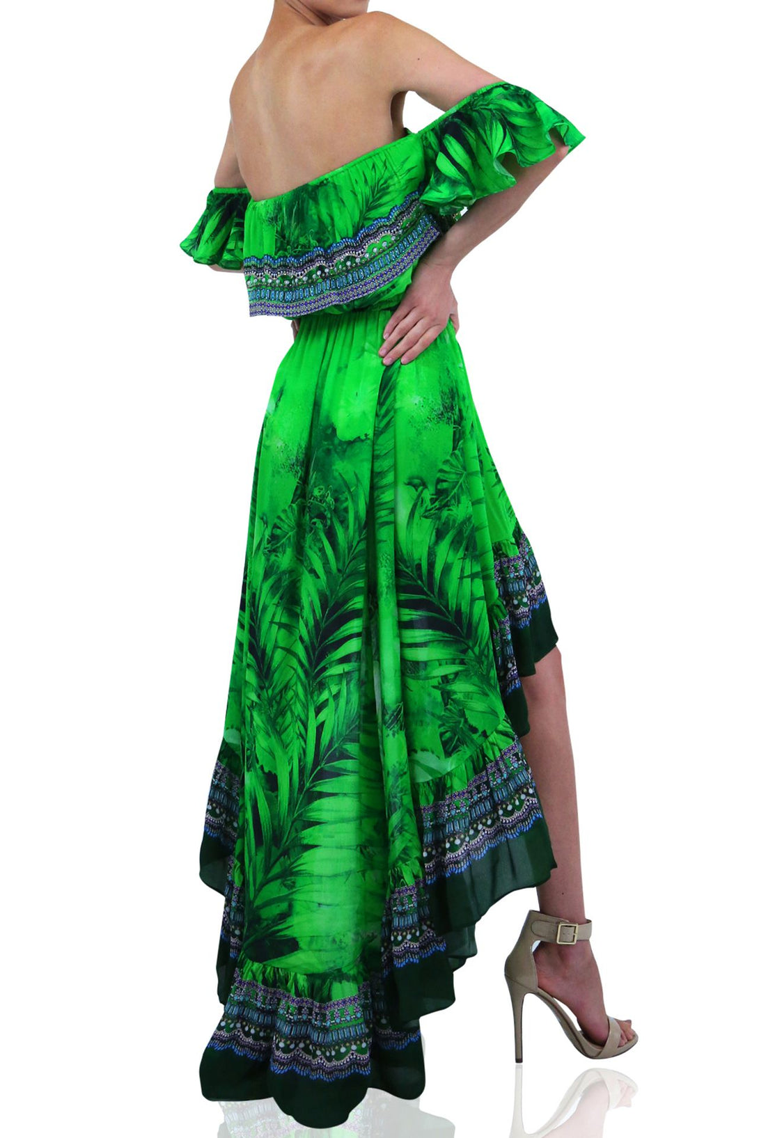  green flowy dress, Shahida Parides, long dresses for women, flowy maxi dress, Shahida Parides,