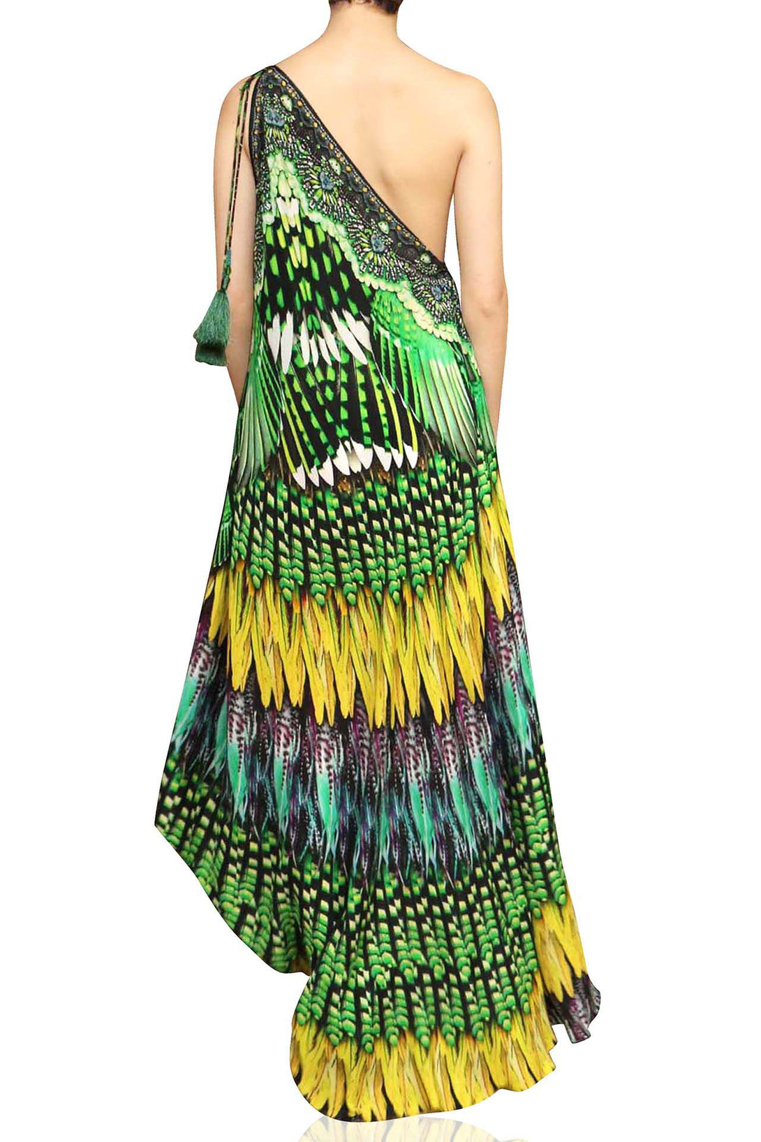  green dress for women, formal dresses for women, Shahida Parides, plunging neckline cocktail dress,