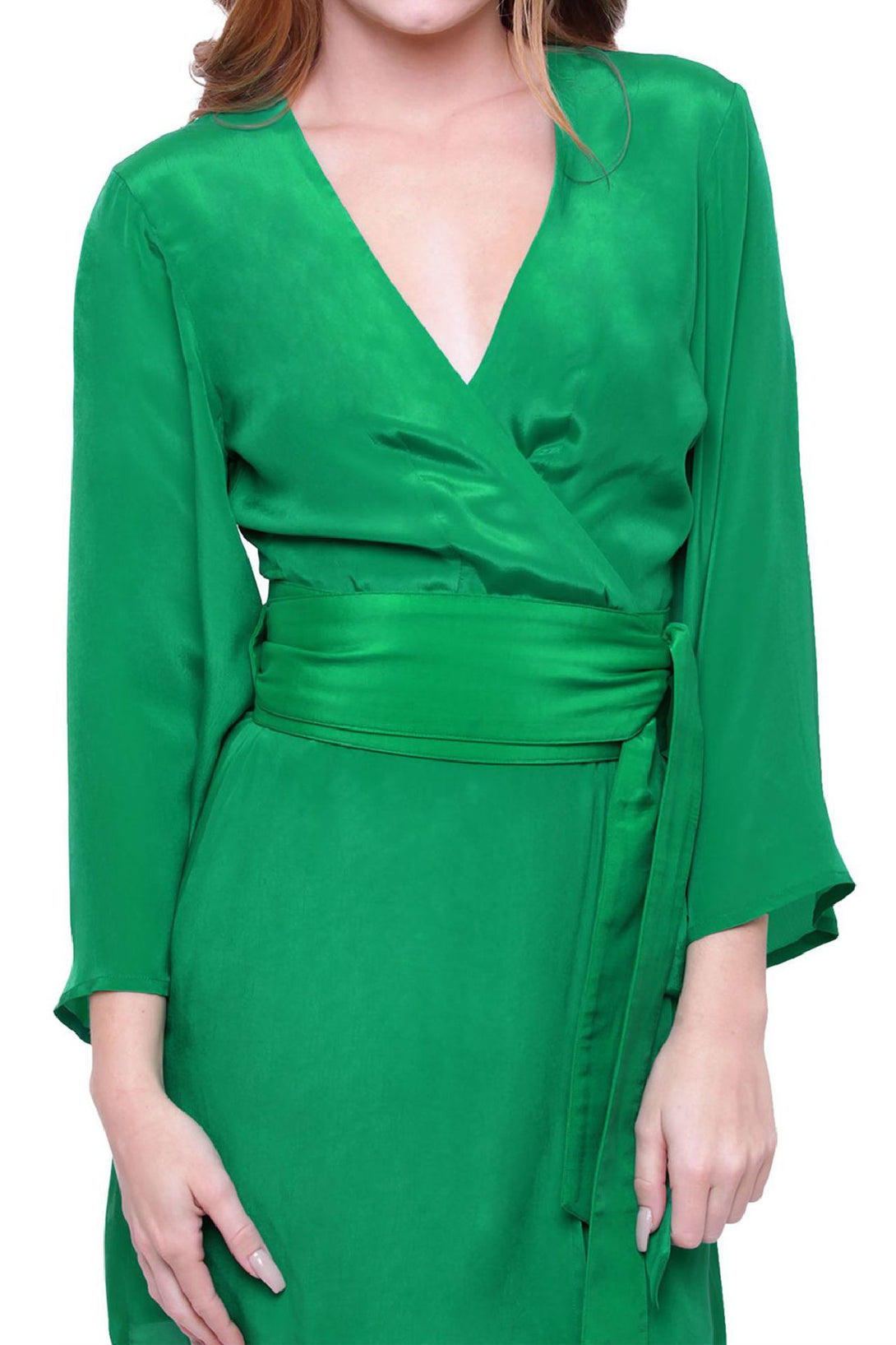  emerald wrap dress, mini wrap dress plus size, Shahida Parides, silk wrap dresses,