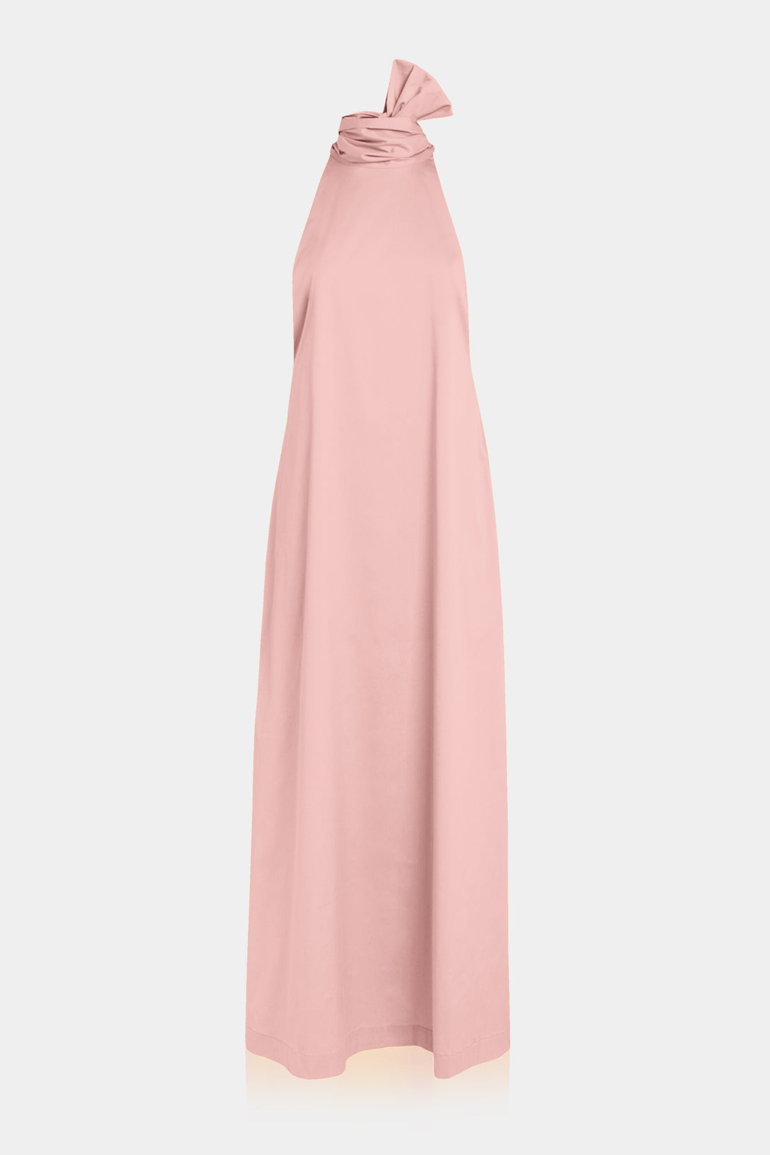 high neck light pink dress Small High Neck Sleeveless Maxi Dress in Light Pink