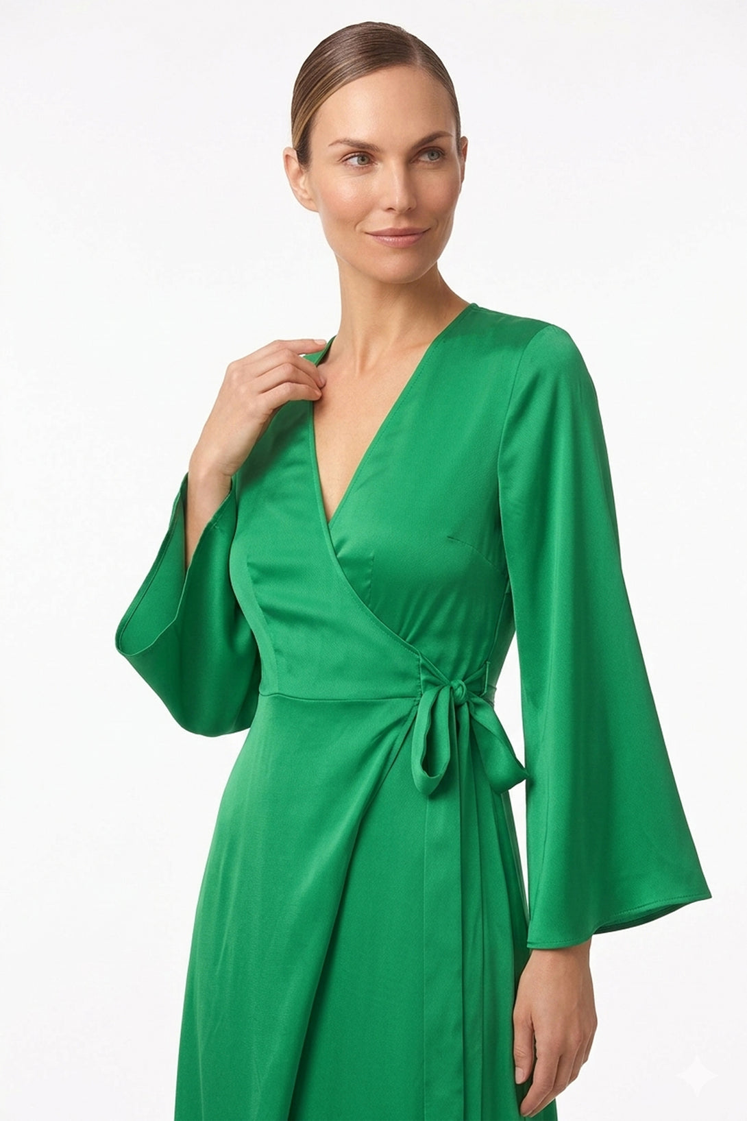 satin flowy maxi dress Move With Me Maxi Dress - Light Blue, Medium | Hazel and Olive