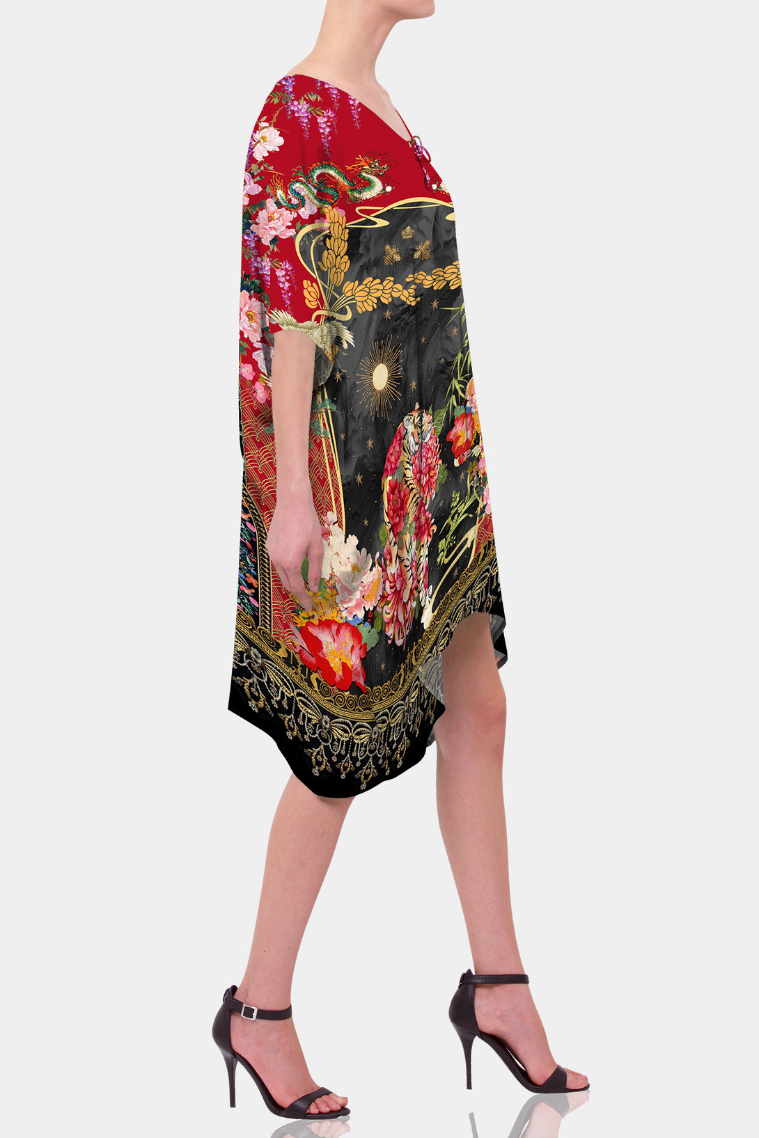 Shahida Parides, sexy kaftan dress, printed kaftan, print kaftan,