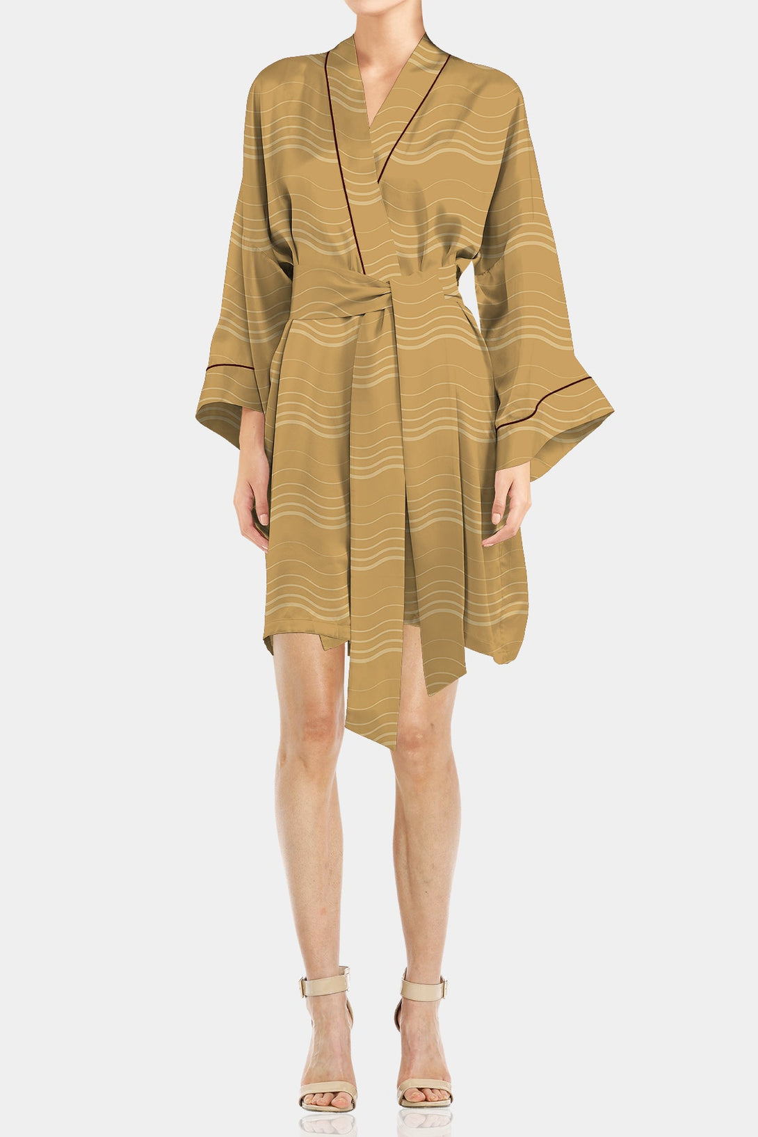 Kyle X Shahida, womens silk robe short, silk robe women short, short kimono robes,