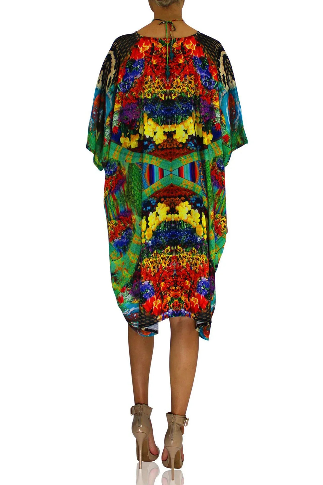 mini kaftan dress party wear mini kaftan dress party wear Flamingo Paradise Short Kaftan Dress S