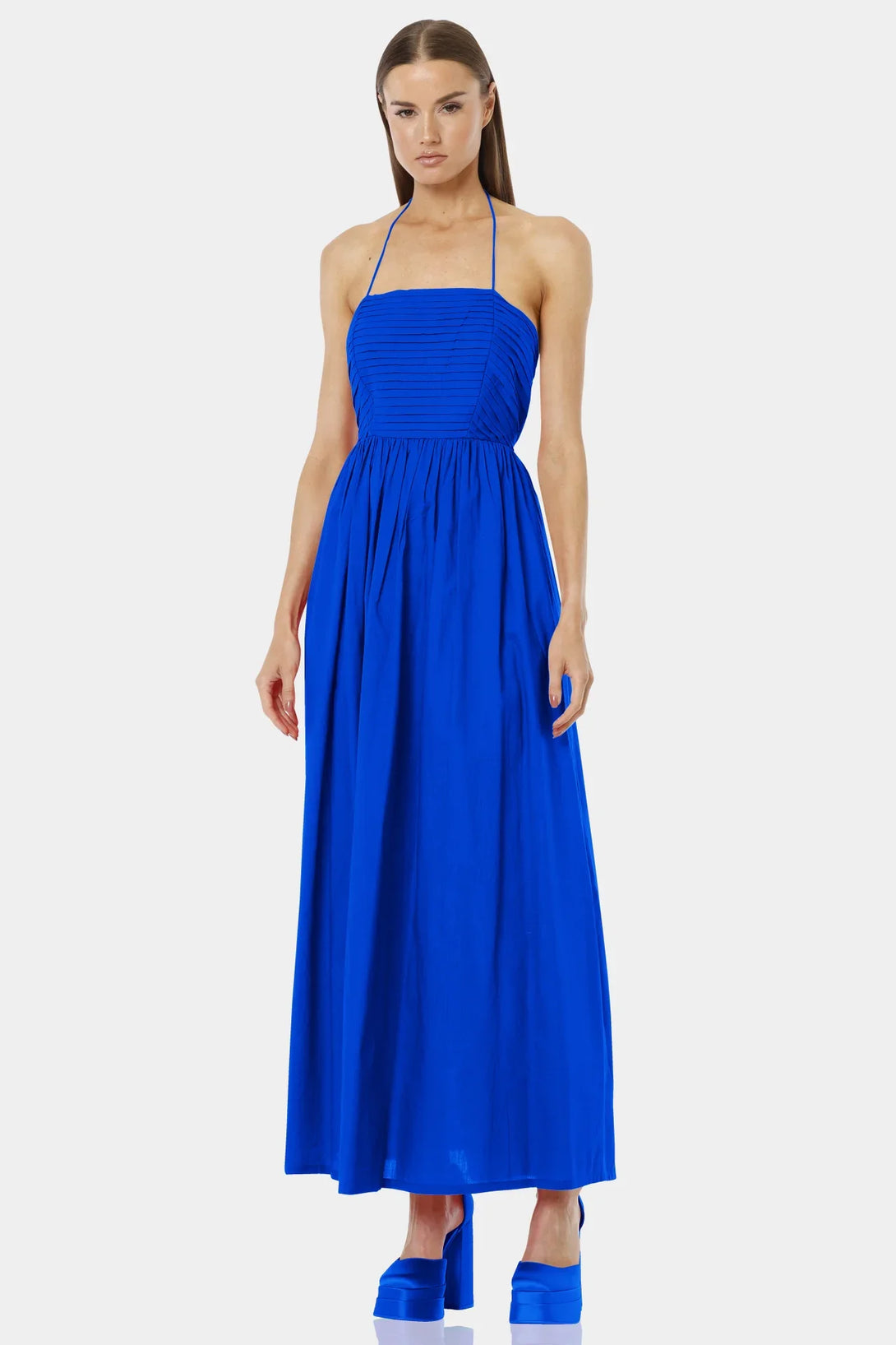 S Blue Full Length Maxi Dress S Blue Full Length Maxi Dress