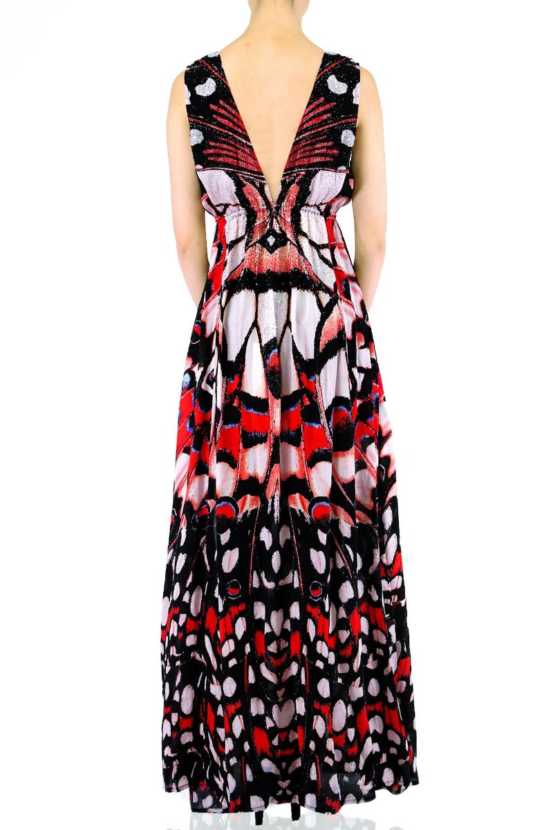  cute red dresses, summer maxi dresses for women, plunging v neck formal dress,