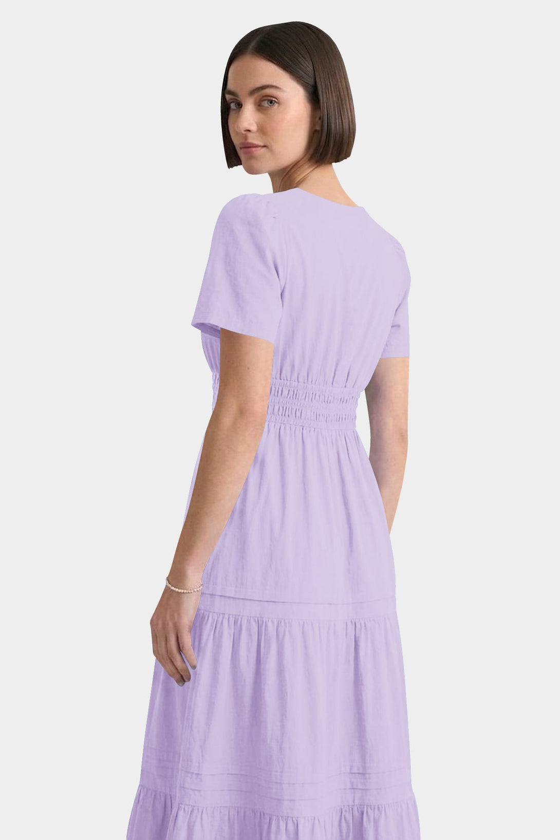 lavender maxi dress casual Heather Ruffled Maxi Dress
