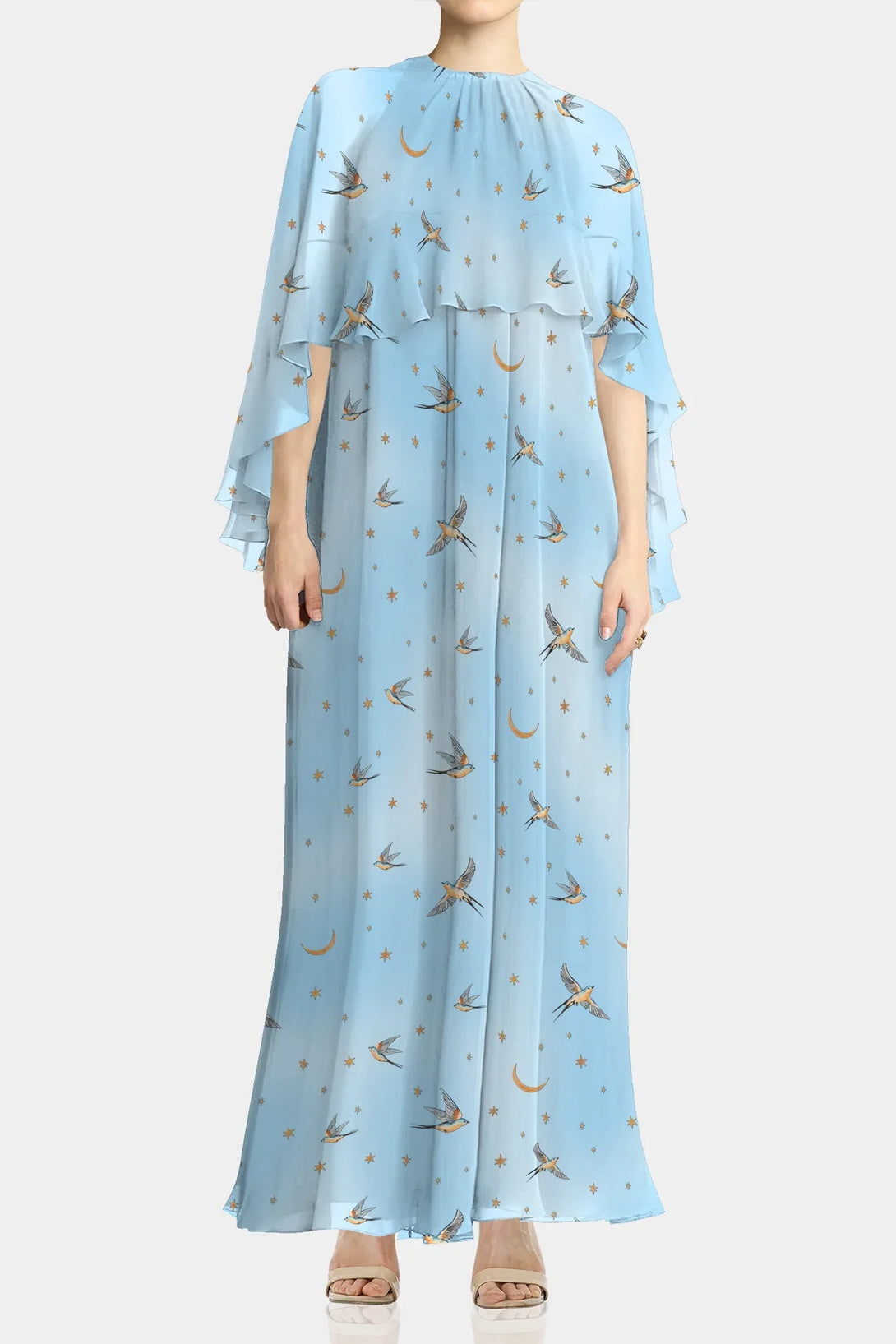 Long Dress, Flowy Maxi Dress,
long blue prom dress, Shahida Parides,