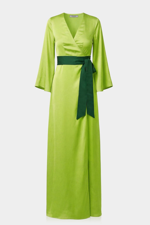lime green wrap dress Tropical Grade 8 Grad Dresses