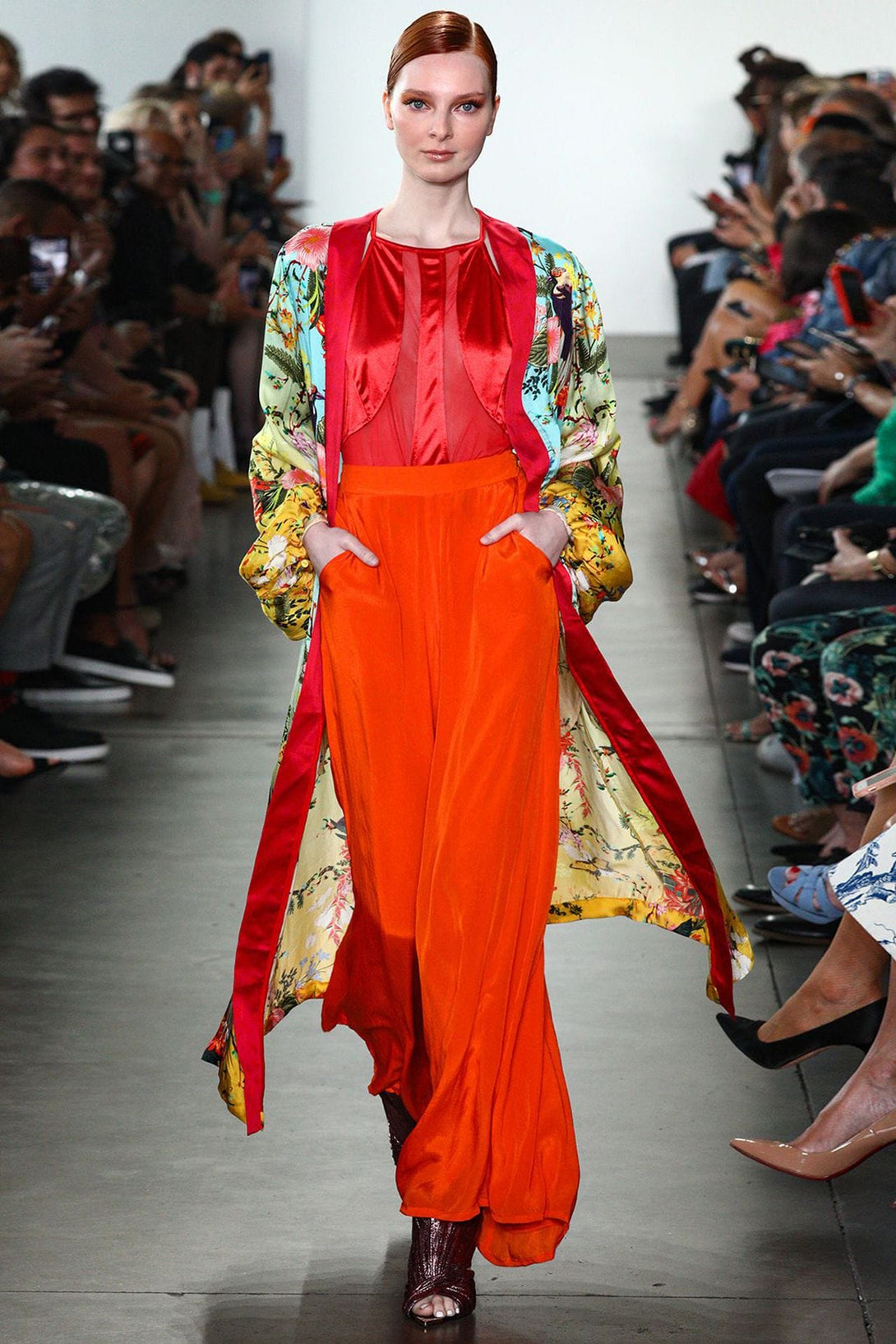 long silk robe, Kyle X Shahida, womens kimono robes, sexy silk robe, green silk robe
