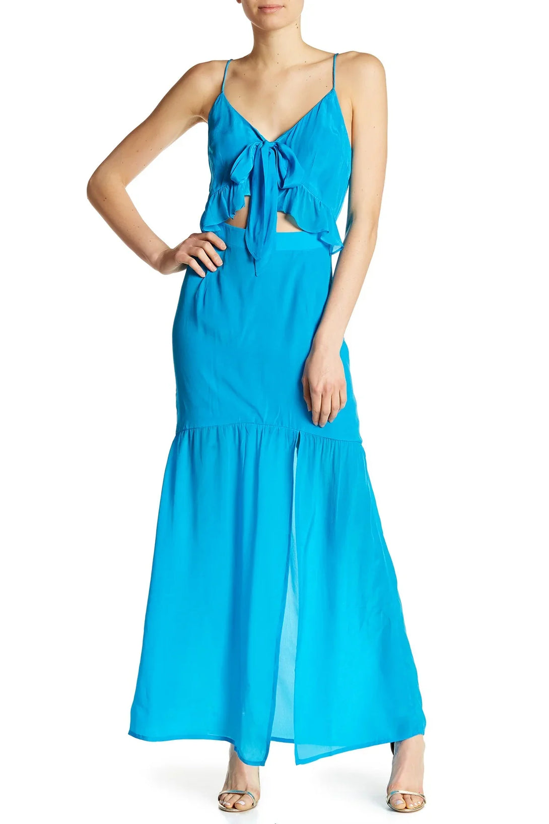 Designer Light Blue Long Dress | Long Flowy Dresses | Shahida Parides Designer Light Blue Long Dress | Long Flowy Dresses | Shahida Parides