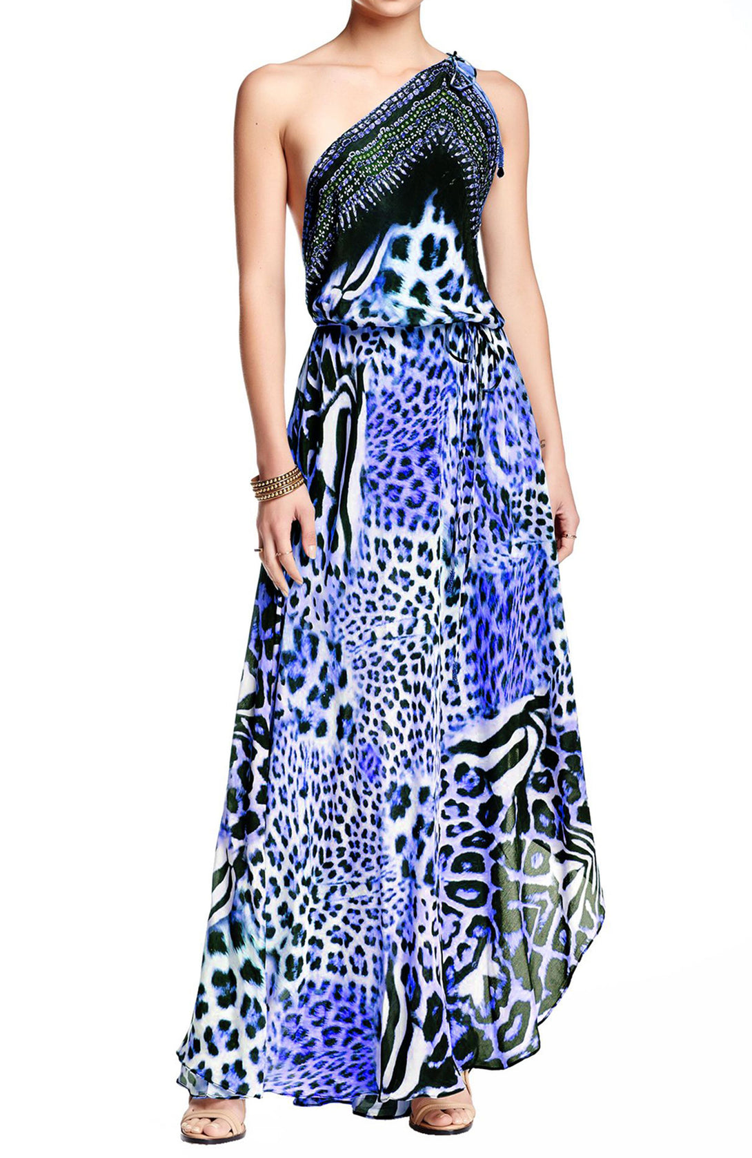  blue long dress with sleeves, long satin dress, Shahida Parides, plus size maxi dresses, flowy maxi dress,