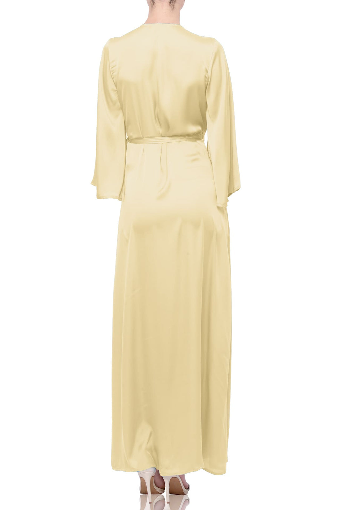 Champagne Satin Bridesmaid Dress | Shahida Parides Champagne Satin Bridesmaid Dress | Shahida Parides