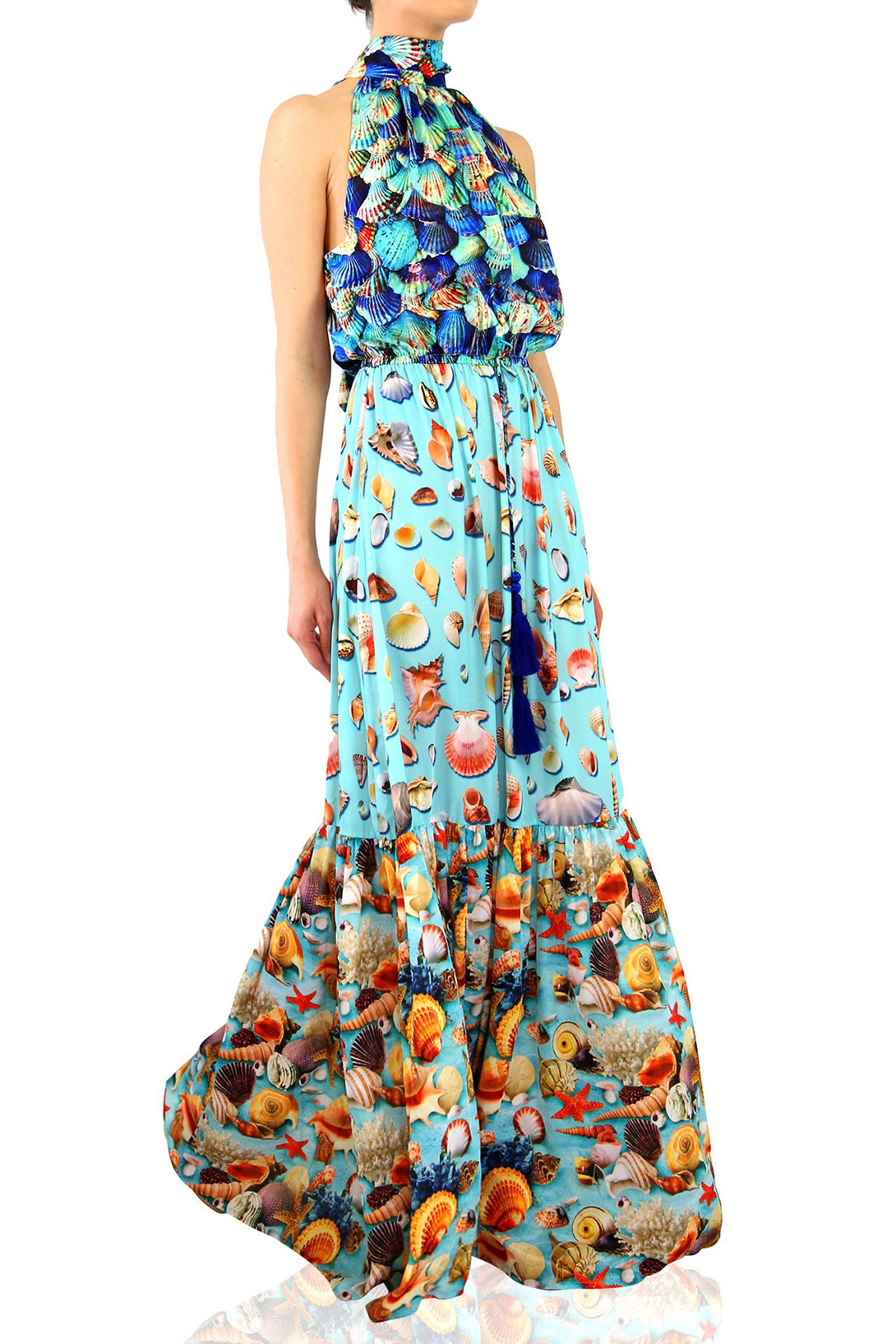 "blue cocktail dress" "flowy maxi dress" "long dresses for women" "Shahida Parides"