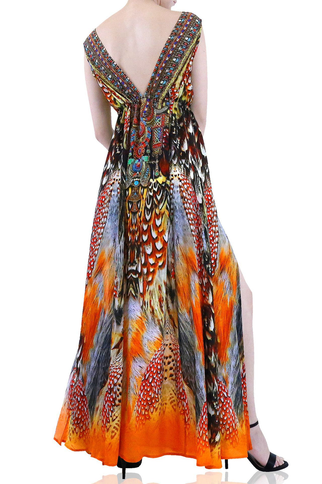  light orange maxi dress, backless maxi dress, Shahida Parides, long flowy dresses, plus size maxi dresses,