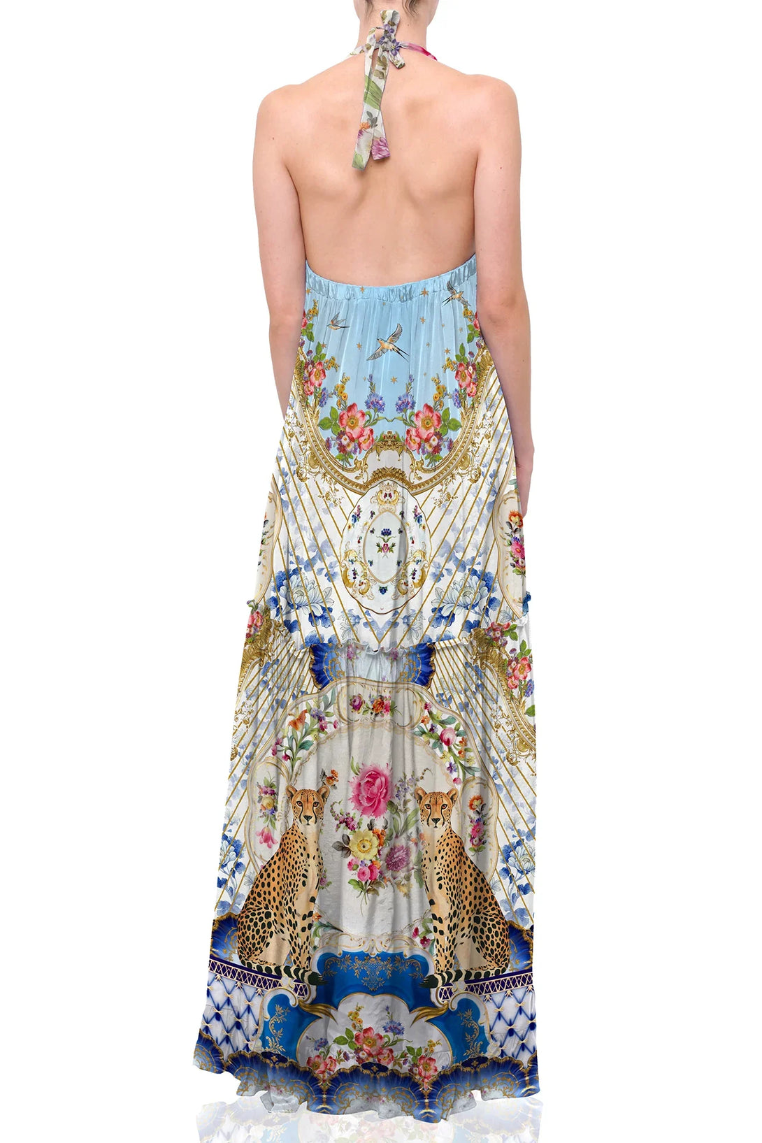 Long Summer Dresses | Halter Neck Backless Dress | Shahida Parides Medium Long Summer Dresses | Halter Neck Backless Dress | Shahida Parides Medium