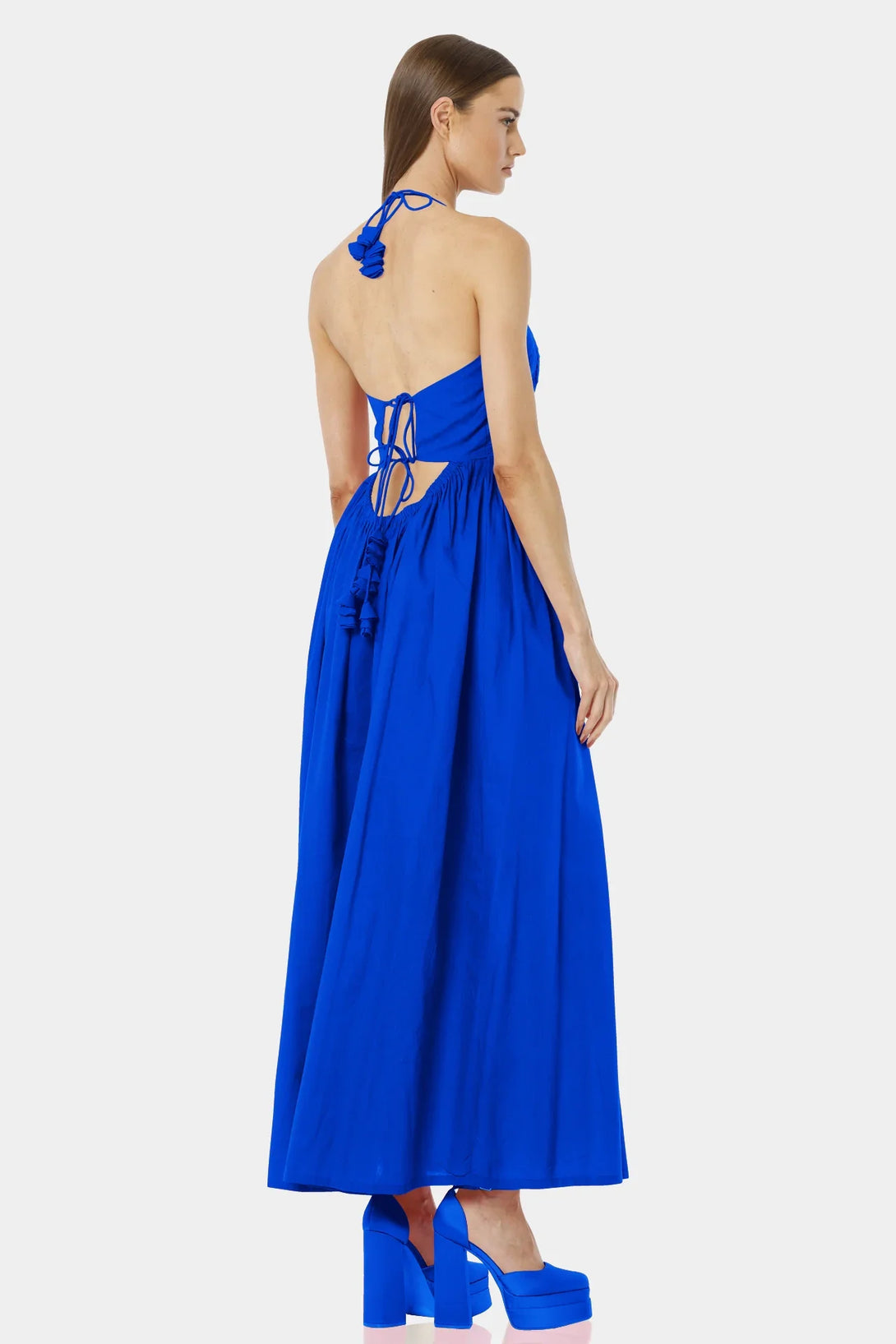S Blue Full Length Maxi Dress S Blue Full Length Maxi Dress