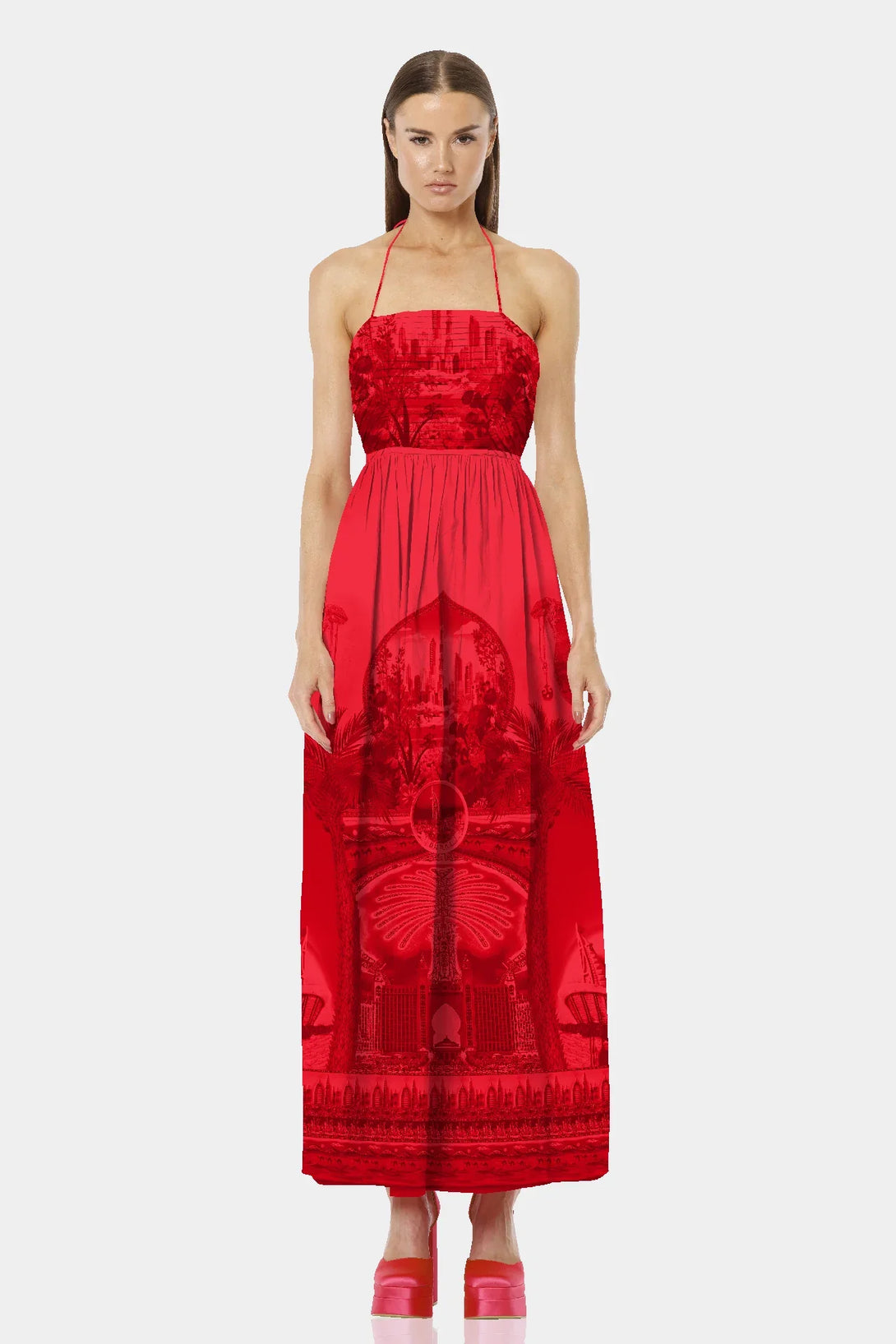 maxi dress with cutout sides Junipa Chocolate Brown Strapless Cutout Maxi Dress - US 4