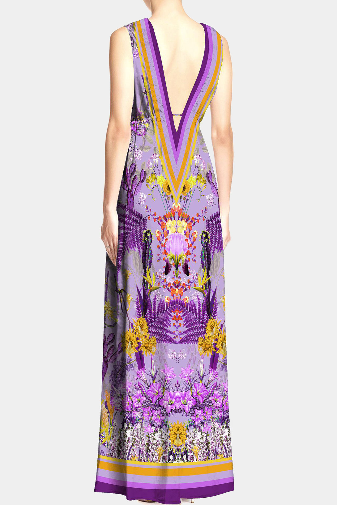  purple maxi dress plus size, summer maxi dresses for women, plunging v neck formal dress,