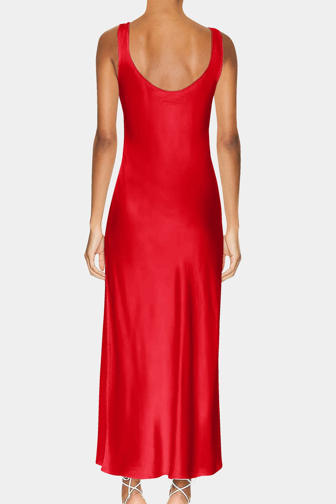  red cami maxi dress, red maxi slip dress, red slip dress, Shahida Parides,