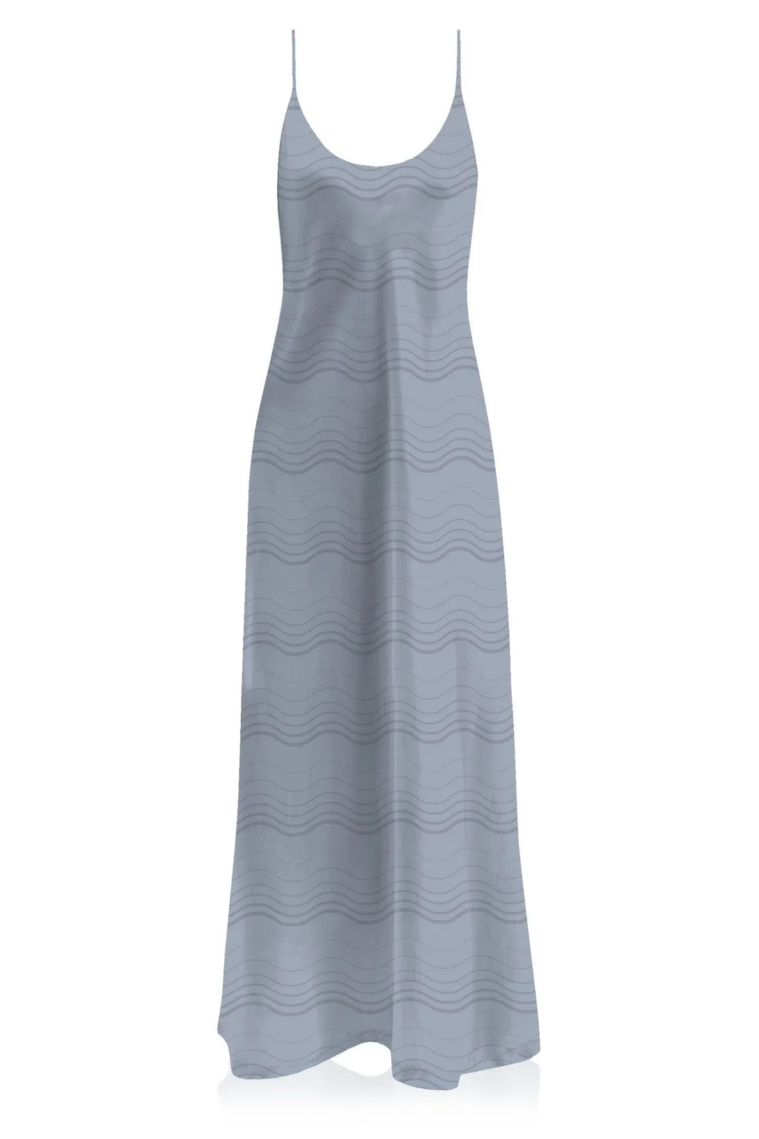 dark grey slip dress SKIMS Soft Lounge Long Slip Dress