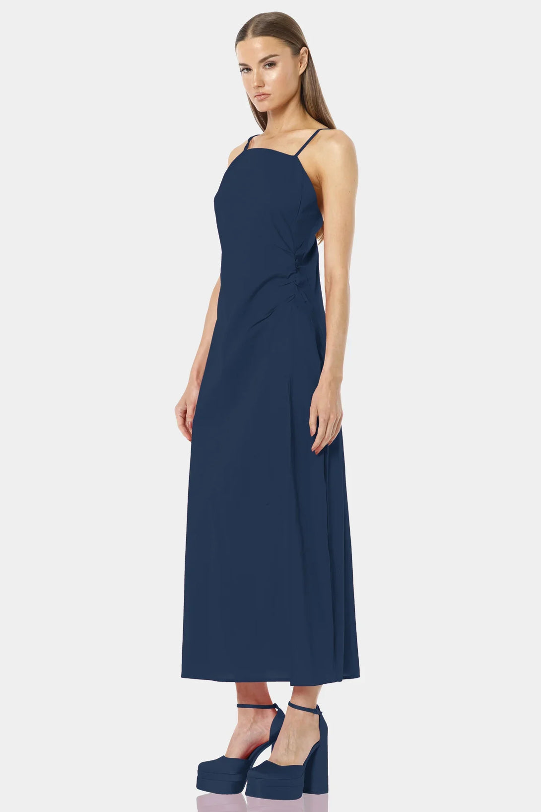 S Blue Long Western Dresses S Blue Long Western Dresses