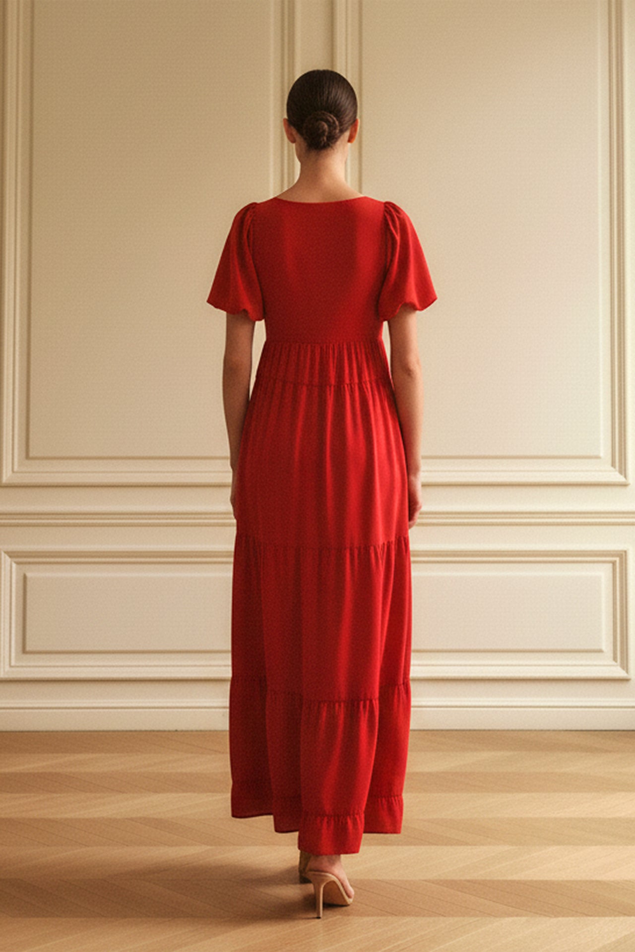 Red zara dress With Sleeves | novak roland garros on court shorts | The  Largest Luxury Seawolves Store