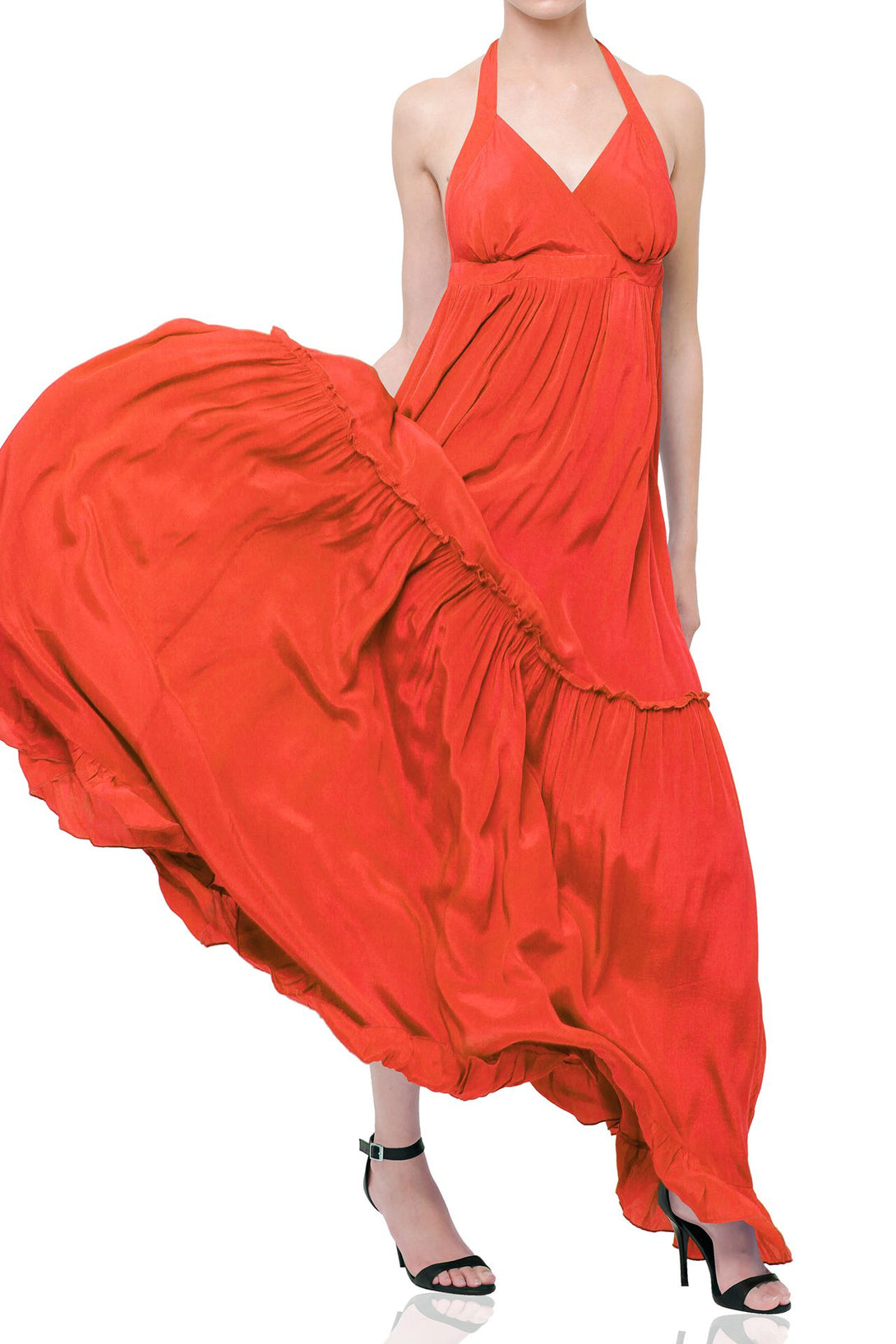 orange formal dress long, flowy maxi dress, long formal dresses, long dresses for women,